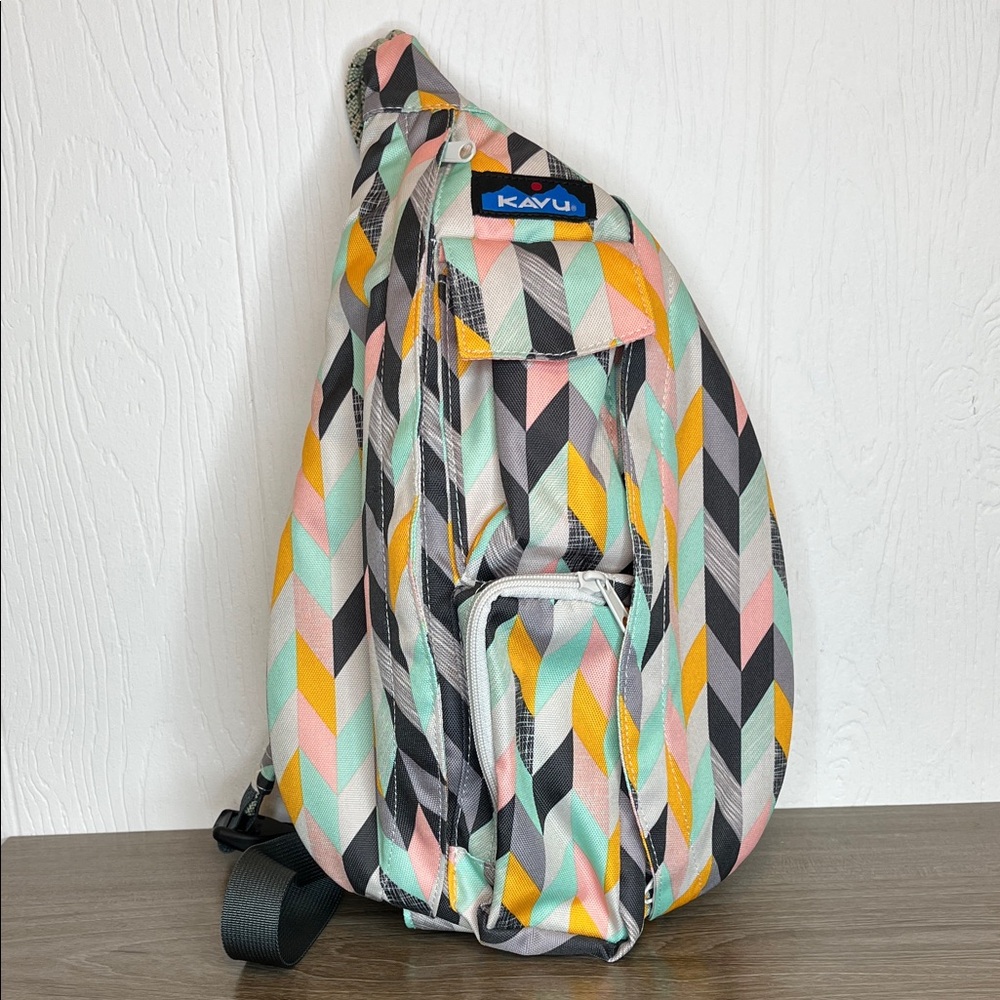 KAVU Mini Rope Sling Pack Chevron Sketch